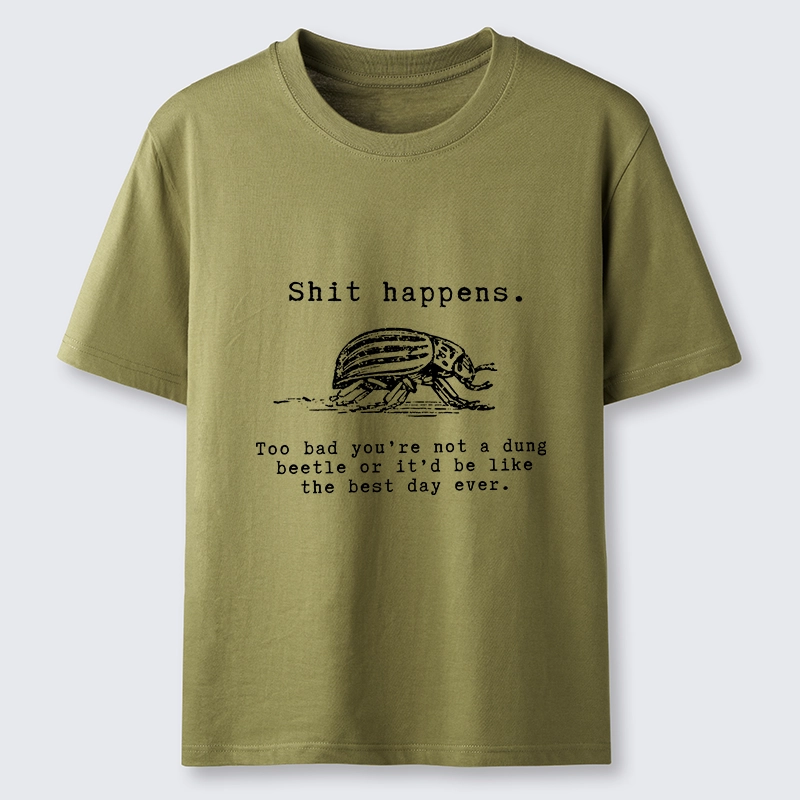 Tokyo-Tiger Funny Dung Beetle Life Philosophy Classic T-Shirt