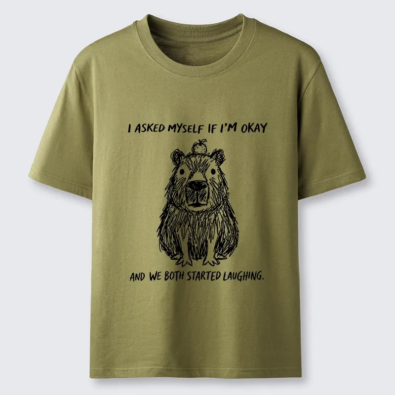 Tokyo-Tiger The Line Capybara：I Asked Myself If I'm Okay Classic T-Shirt