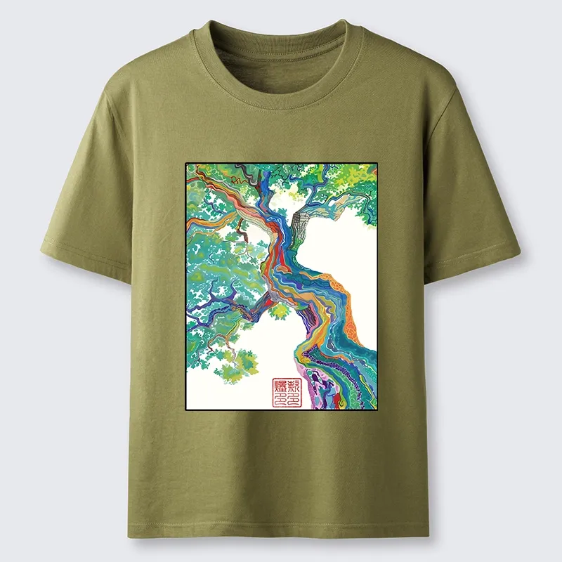 Tokyo-Tiger Colorful Magic Tree Classic T-Shirt