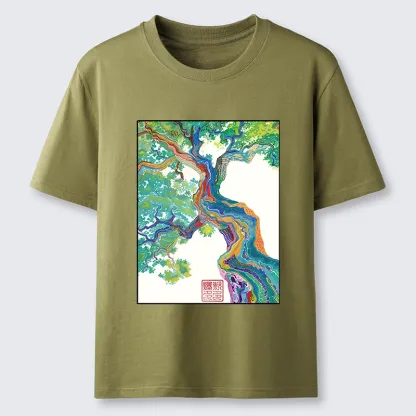Tokyo-Tiger Colorful Magic Tree Classic T-Shirt