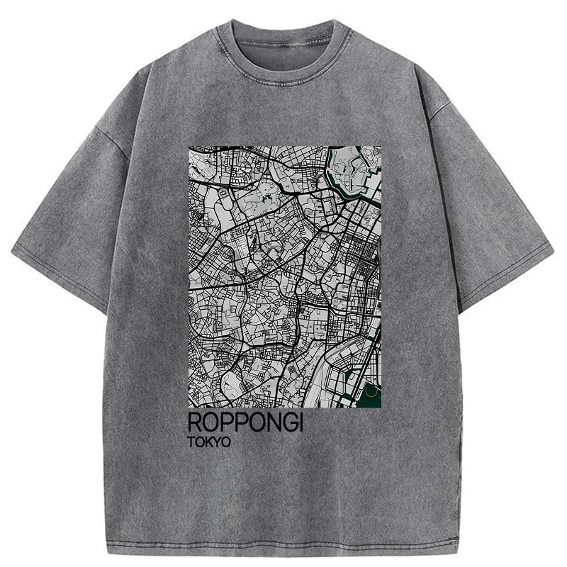 Tokyo-Tiger Roppongi Tokyo Washed T-Shirt