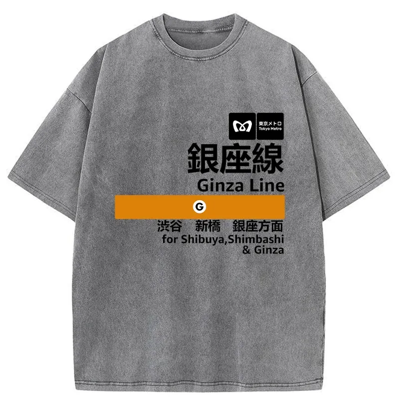 Tokyo-Tiger Ginza Line Japan Washed T-Shirt
