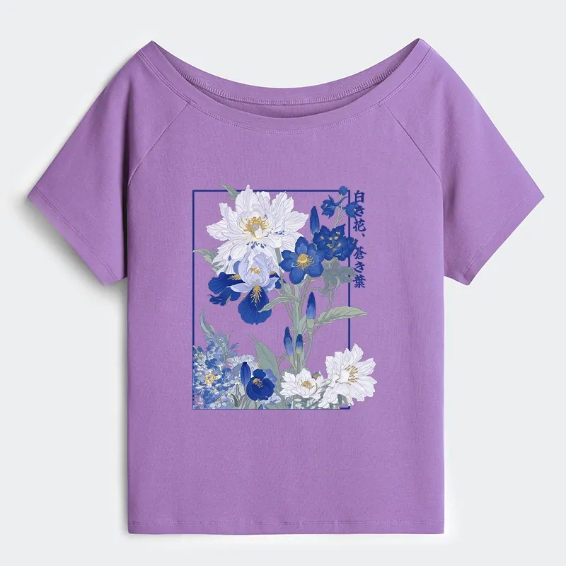 Tokyo-Tiger Blossoms Of The Firmament Off Shoulder T-Shirt Sale