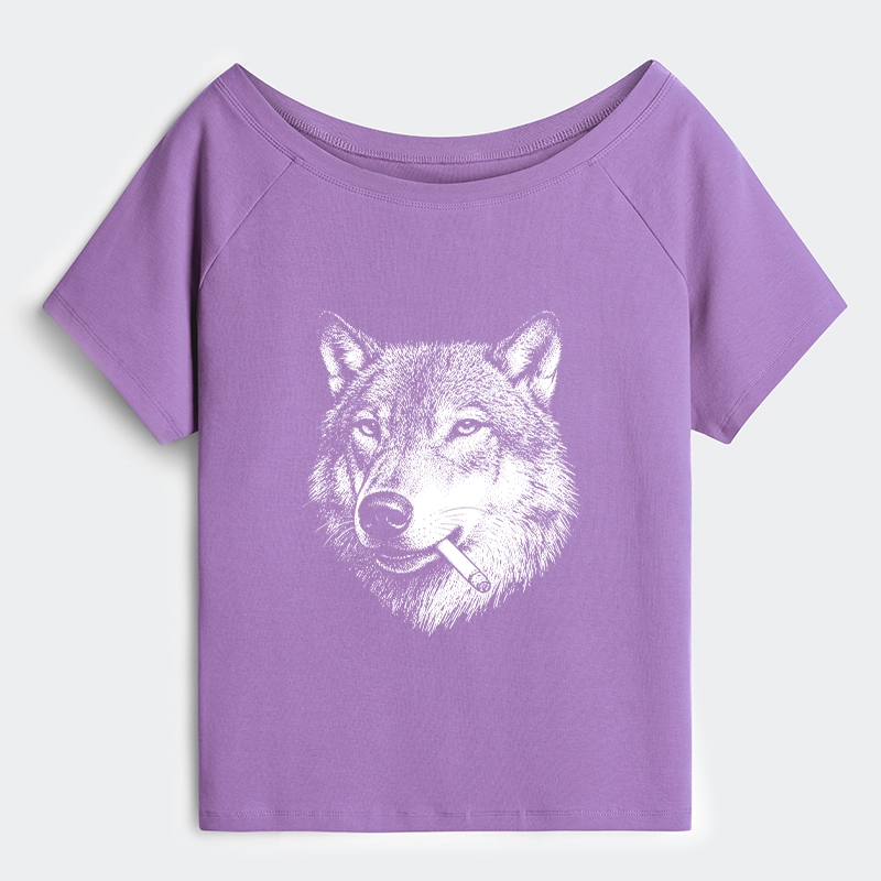 Tokyo-Tiger Cool Wolf Meme Bad Decisions Pending Shoulder T-Shirt