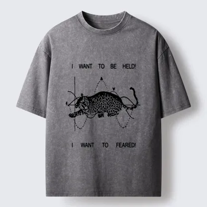 Tokyo-Tiger Relatable Cat Contradiction Meme Washed T-Shirt