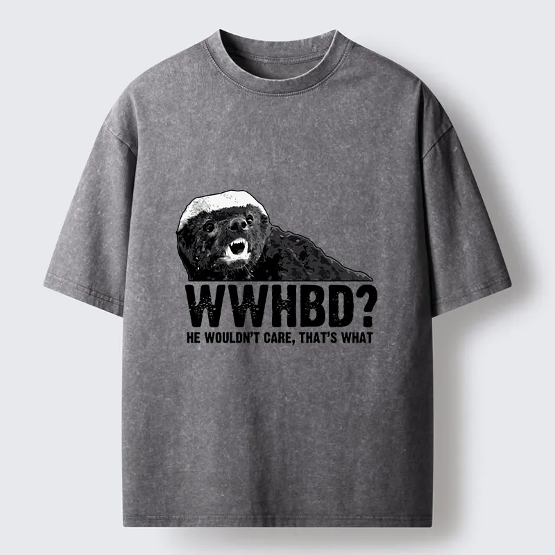 Tokyo-Tiger What Would Honey Badger Do Washed T-Shirt