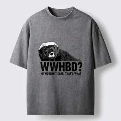 Tokyo-Tiger What Would Honey Badger Do Washed T-Shirt