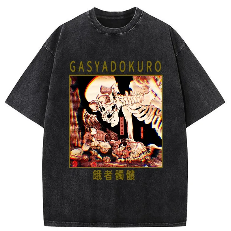Tokyo-Tiger Hungry Skeleton Washed T-Shirt