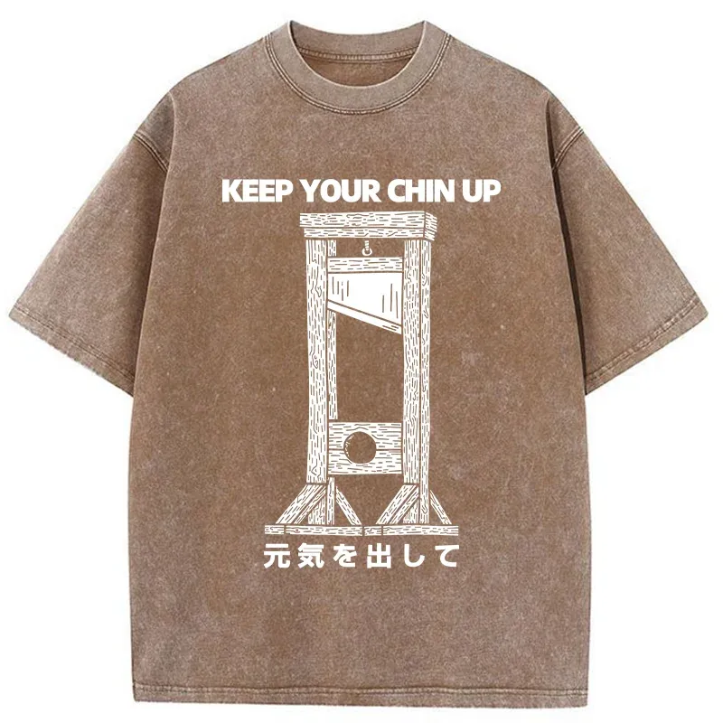Tokyo-Tiger Keep Your Chin Up Washed T-Shirt
