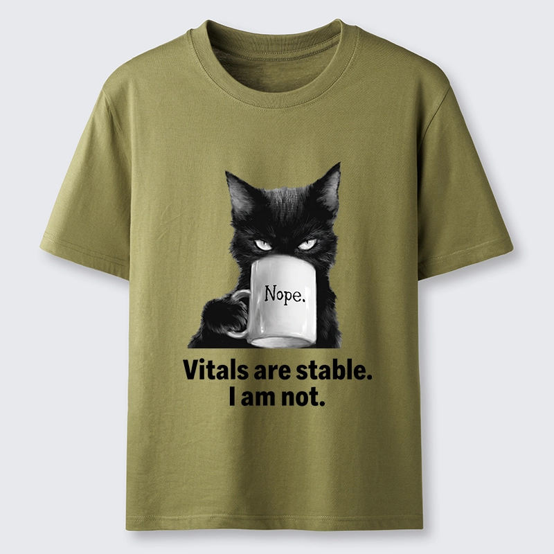 Tokyo-Tiger Grumpy Black Cat Coffee Meme Classic T-Shirt