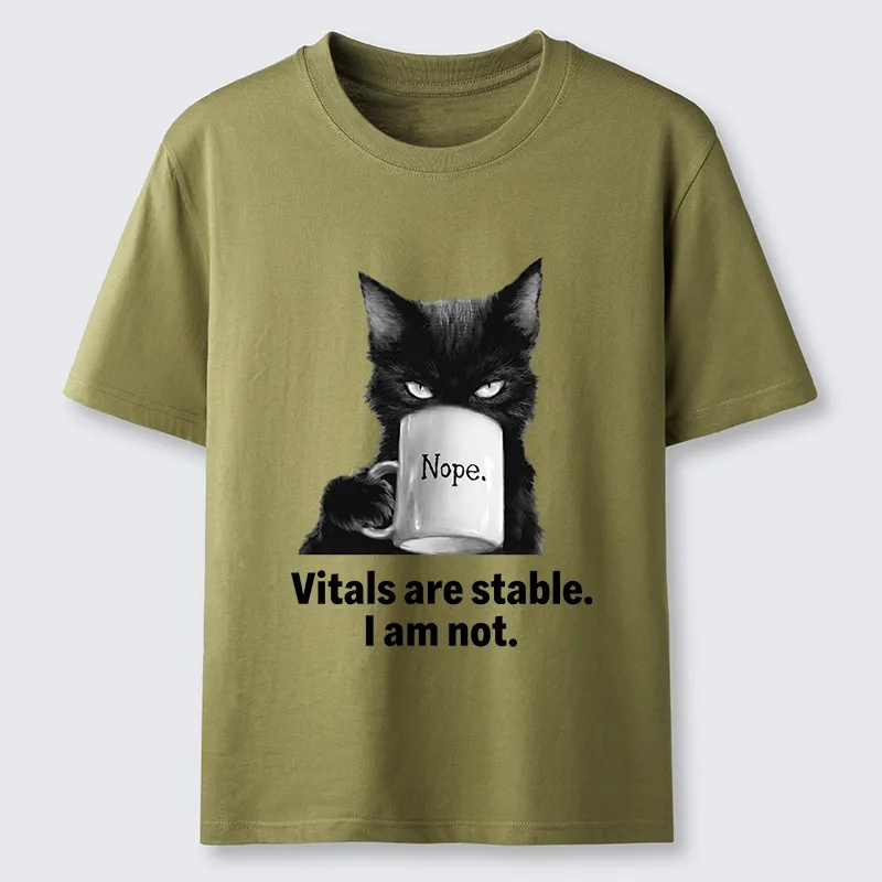Tokyo-Tiger Grumpy Black Cat Coffee Meme Classic T-Shirt