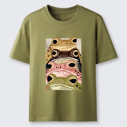 Tokyo-Tiger Whimsical Multi Colored Frog Art Classic T-Shirt