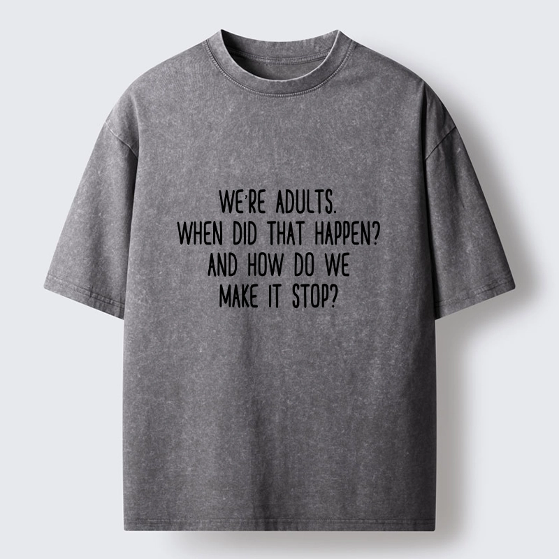 Tokyo-Tiger Adult Life Is A Confusing Mess Washed T-Shirt