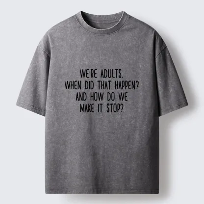 Tokyo-Tiger Adult Life Is A Confusing Mess Washed T-Shirt