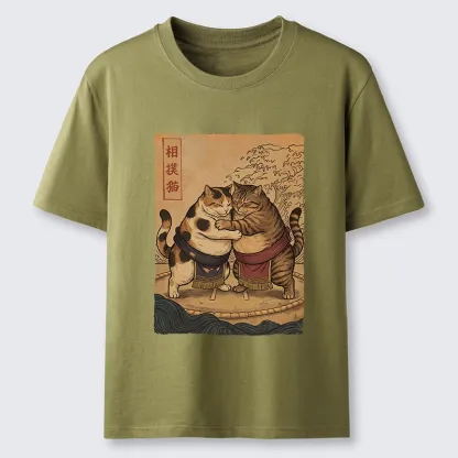 Tokyo-Tiger Sumo Cats Ready To Fight Classic T-Shirt