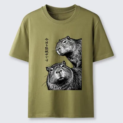 Tokyo-Tiger Capybara Surveillance Squad Classic T-Shirt