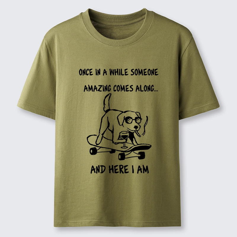 Tokyo-Tiger Cool Dog On Skateboard Funny Meme Classic T-Shirt