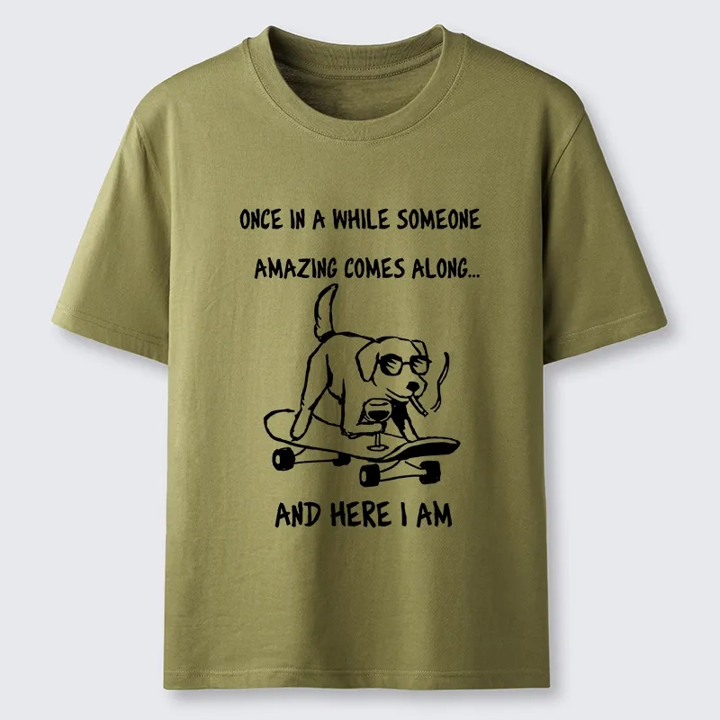 Tokyo-Tiger Cool Dog On Skateboard Funny Meme Classic T-Shirt