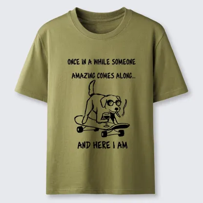 Tokyo-Tiger Cool Dog On Skateboard Funny Meme Classic T-Shirt