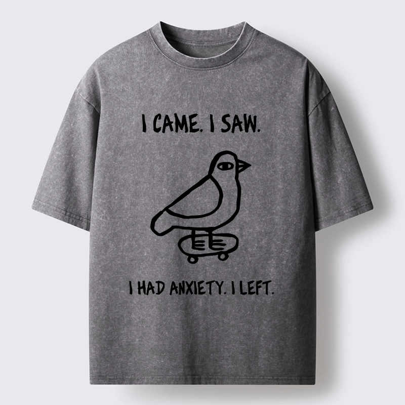 Tokyo-Tiger Funny Meme Bird Just Needs A Break Washed T-Shirt