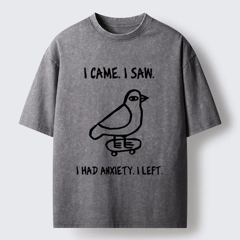 Tokyo-Tiger Funny Meme Bird Just Needs A Break Washed T-Shirt