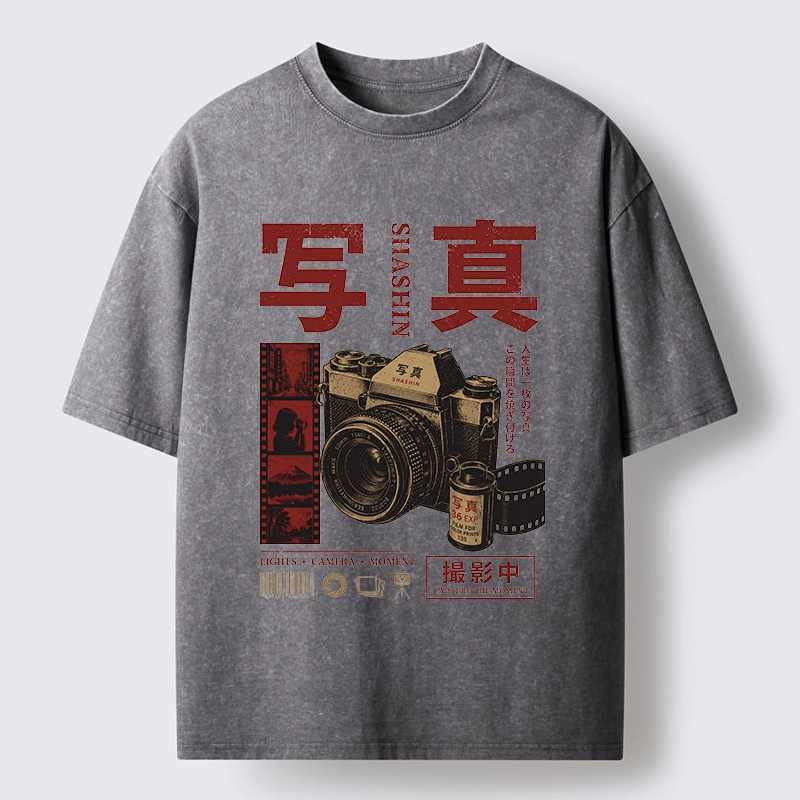 Tokyo-Tiger Capture The Moment With Film Washed T-Shirt