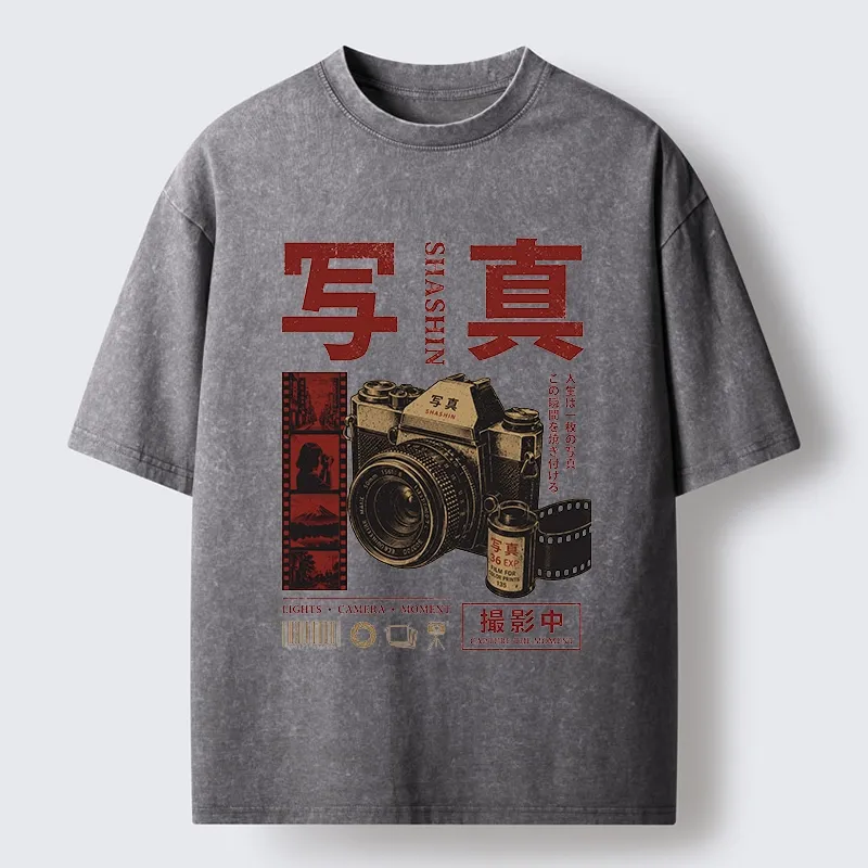 Tokyo-Tiger Capture The Moment With Film Washed T-Shirt