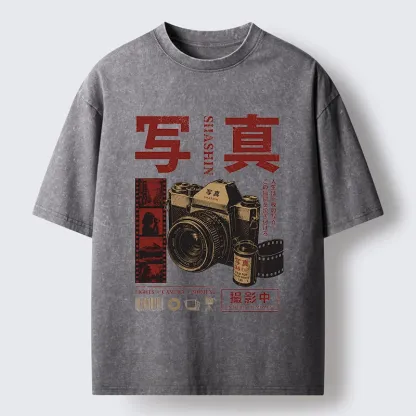 Tokyo-Tiger Capture The Moment With Film Washed T-Shirt