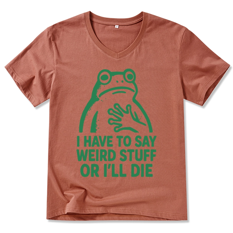 Tokyo-Tiger Weird Frog Funny Meme V-Neck Classic T-Shirt