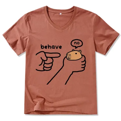 Tokyo-Tiger Dishonest Capybara V-Neck Classic T-Shirt