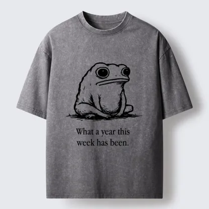 Tokyo-Tiger This Week Feels Like A Whole Year Washed T-Shirt