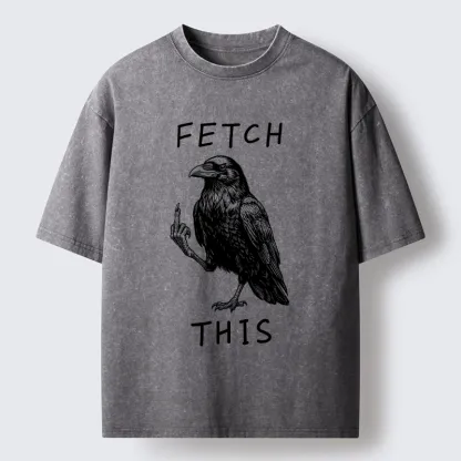Tokyo-Tiger Funny Crow Meme With Attitude Washed T-Shirt
