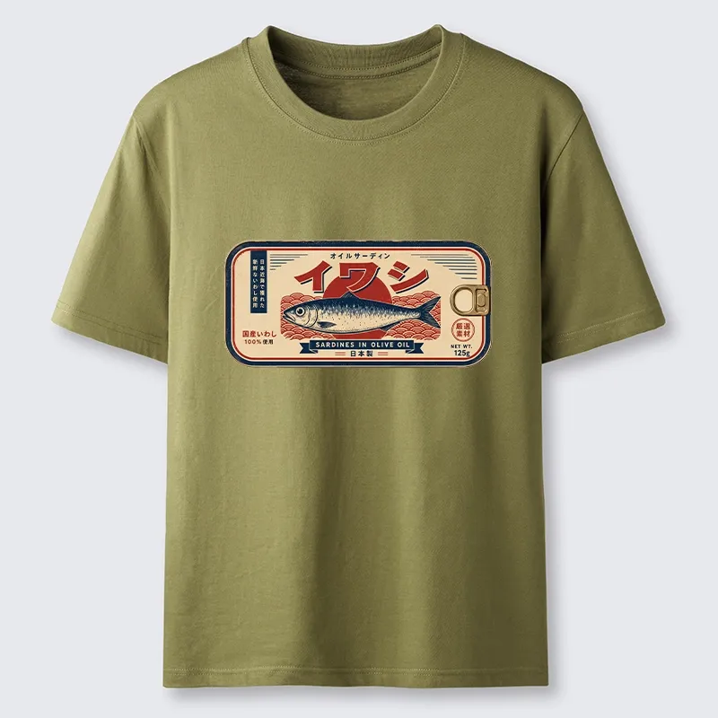 Tokyo-Tiger Vintage Japanese Sardine Can Art Classic T-Shirt
