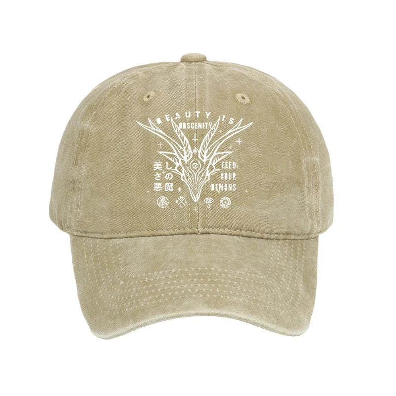 Tokyo-Tiger Beautiful Devil Japanese Washed Cap