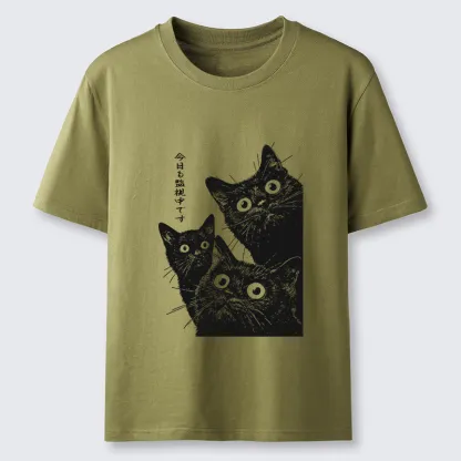 Tokyo-Tiger Three Cats Are Watching You Today Classic T-Shirt