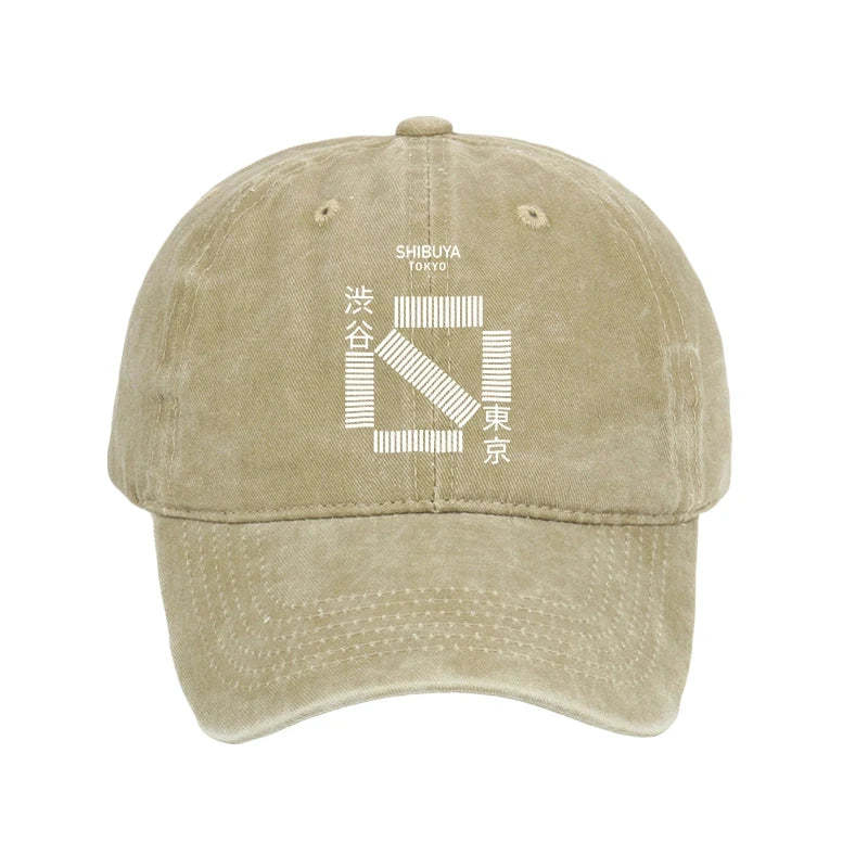 Tokyo-Tiger Japanese Shibuya Crossing Washed Cap