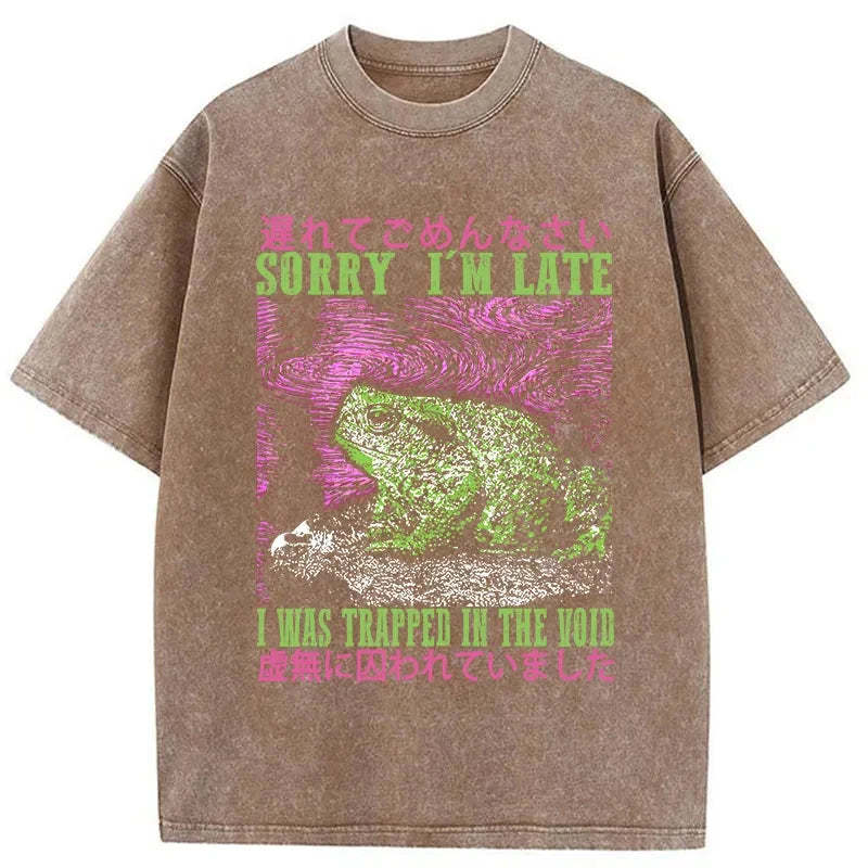 Tokyo-Tiger A Frog In Distress Japanese Washed T-Shirt