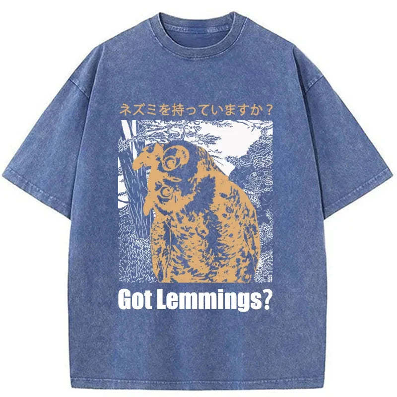 Tokyo-Tiger Do You Have Lemmings Japanese Washed T-Shirt Sale