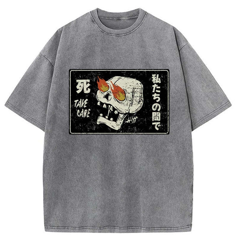 Tokyo-Tiger Take Care Japanese Washed T-Shirt Sale
