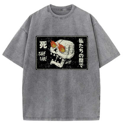Tokyo-Tiger Take Care Japanese Washed T-Shirt