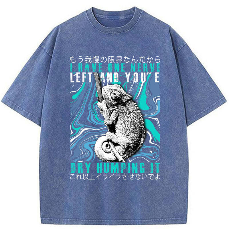 Tokyo-Tiger I Have One Nerve Chameleon Washed T-Shirt