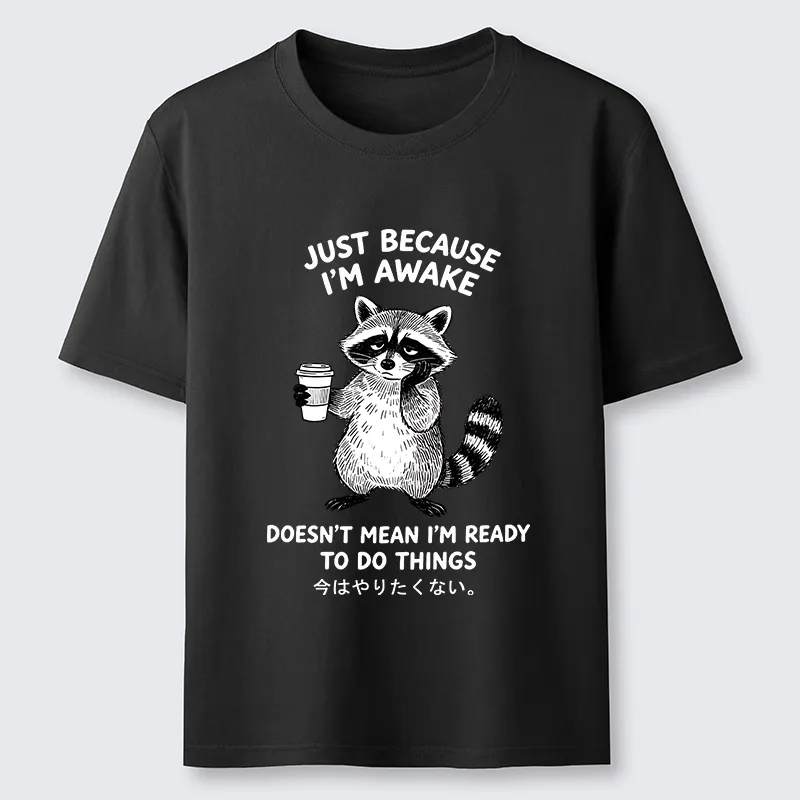 Tokyo-Tiger Tired Raccoon Coffee Classic T-Shirt
