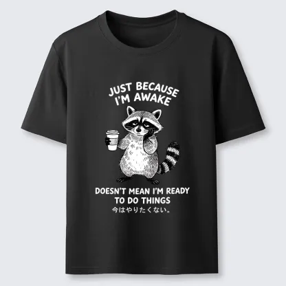 Tokyo-Tiger Tired Raccoon Coffee Classic T-Shirt