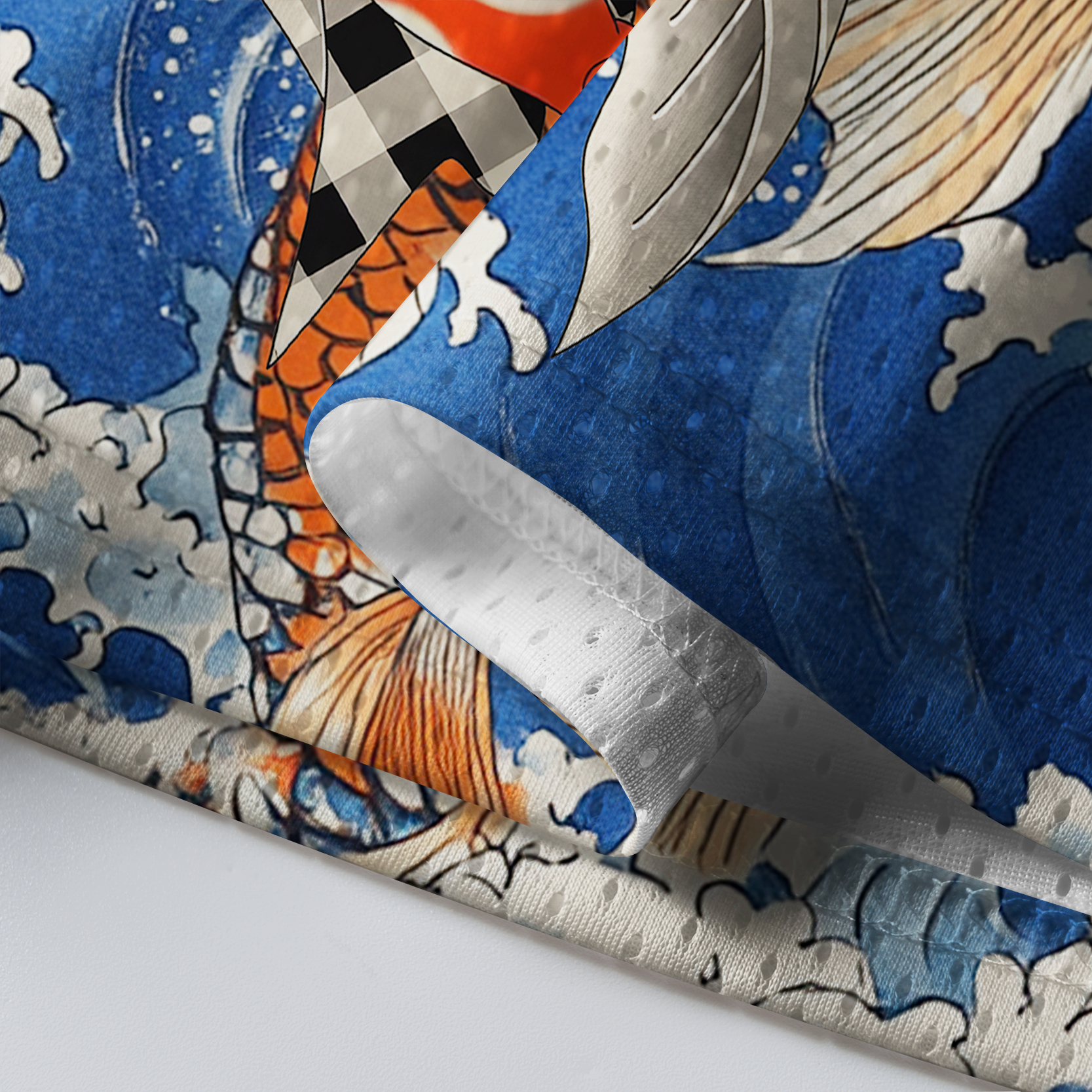 Tokyo-Tiger Legends Of Edo:Red Boy&Koi Mesh Jersey