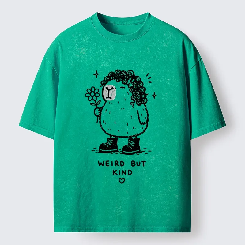 Tokyo-Tiger Weird But Kind Capybara Washed T-Shirt