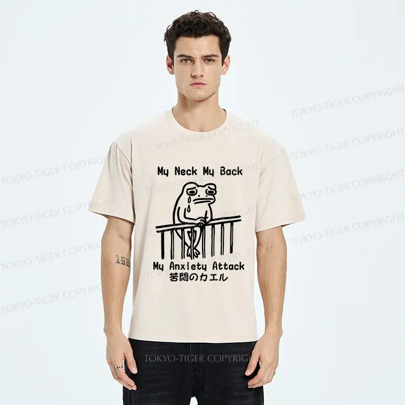 Tokyo-Tiger Melancholy Frog Washed T-Shirt