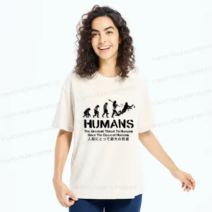 Tokyo-Tiger Greatest Threat To Humanity Washed T-Shirt