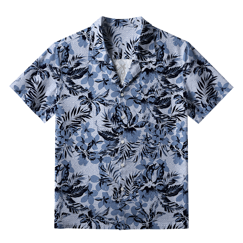 Tokyo-Tiger Floral Embrace Aloha Hawaiian Shirt