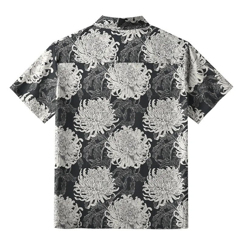 Tokyo-Tiger Blooming Chrysanthemums Japan Aloha Hawaiian Shirt
