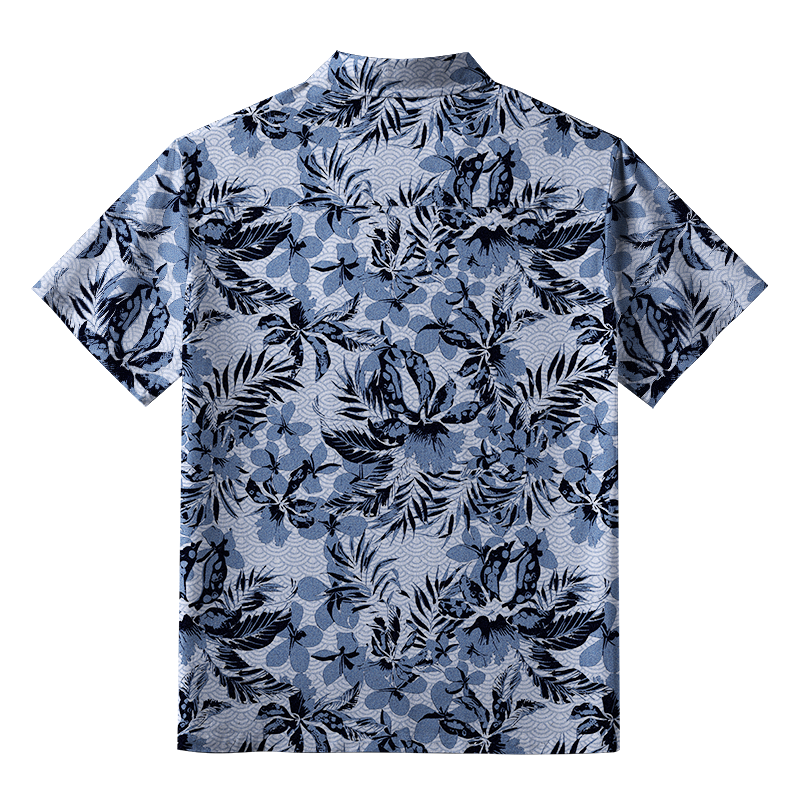 Tokyo-Tiger Floral Embrace Aloha Hawaiian Shirt